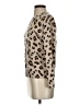 Minnie Rose 100% Cashmere Animal Print Tan Cashmere Pullover Sweater Size XS - photo 5