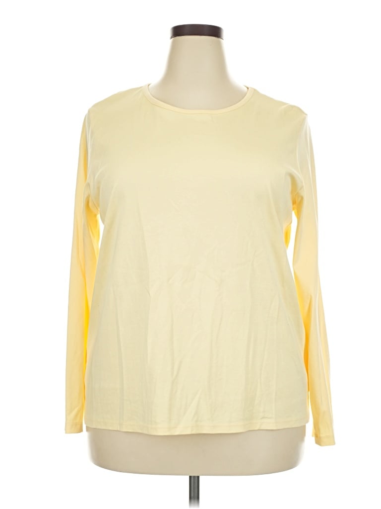 Pre-owned L.l.bean Long Sleeve T-shirt In Yellow