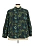 Cj Banks 100% Polyester Paisley Teal 3/4 Sleeve Blouse Size 3X - photo 1