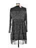 Serra Metallic Silver Cocktail Dress Size L - photo 2