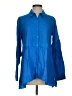 Eileen Fisher Blue Long Sleeve Button-Down Shirt Size XS - photo 1