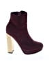 Charlotte Russe Burgundy Ankle Boots Size 6 - photo 1
