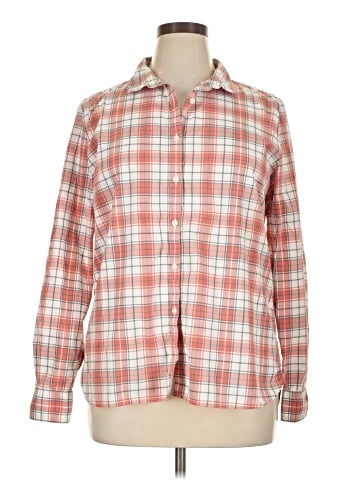 Garnet Hill Long Sleeve Button-Down Shirt (view 1)