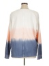 New Directions 100% Cotton Tie-dye Blue White Pullover Sweater Size XL - photo 2