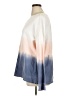New Directions 100% Cotton Tie-dye Blue White Pullover Sweater Size XL - photo 5