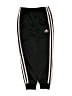 Adidas 100% Polyester Black Track Pants Size 6 - photo 1