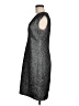 Kay Unger 100% Polyester Metallic Silver Cocktail Dress Size 8 - photo 5