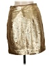 H&M 100% Polyester Metallic Gold Formal Skirt Size 8 - photo 2