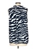 Ann Taylor LOFT Animal Print Blue Black Sleeveless Blouse Size L - photo 2