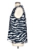 Ann Taylor LOFT Animal Print Blue Black Sleeveless Blouse Size L - photo 5