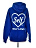 Petals and Peacocks Blue Pullover Hoodie Size M - photo 2