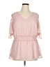 Lane Bryant 100% Polyester Pink 3/4 Sleeve Blouse Size 16 - photo 1