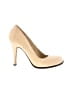 Charles Jourdan Animal Print Gold Ivory Heels Size 8 - photo 1
