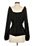 Nine West 100% Polyester Black Long Sleeve Blouse Size S - photo 2