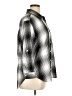 Gloria Vanderbilt Checkered-gingham Black 3/4 Sleeve Button-Down Shirt Size XL - photo 4