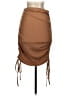 Shein Solid Brown Casual Skirt Size 4 - photo 2