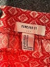 Forever 21 100% Rayon Hearts Red Shorts Size M - photo 3