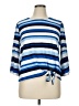 Ruby Rd. Blue 3/4 Sleeve T-Shirt Size XL (petite) - photo 1