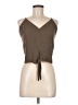 Leith 100% Viscose Brown Sleeveless Blouse Size M - photo 1