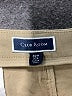 Club Room Solid Tan Khakis Size 32 - photo 4