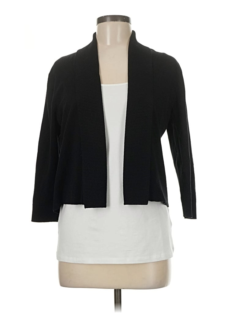 Pre-owned Calvin Klein Cardigan Sweater In Black