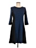 Neesha Color Block Blue Casual Dress Size M - photo 1