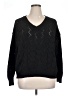 Shein Curve 100% Polyester Chevron-herringbone Black Pullover Sweater Size 16 Plus (2) - photo 1