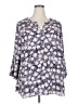 Daniel Rainn 100% Polyester Purple 3/4 Sleeve Blouse Size 2X - photo 1