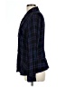 CAbi 100% Rayon Plaid Blue Long Sleeve Button-Down Shirt Size L - photo 5