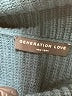 Generation Love Chevron-herringbone Teal Turtleneck Sweater Size L (estimated) - photo 7