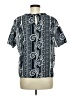 Pencey Paisley Silver Short Sleeve Blouse Size 8 - photo 2