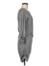 Ann Taylor Solid Gray Casual Dress Size M - photo 4