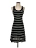 Express Stripes Black Casual Dress Size XS - photo 1
