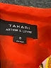 Tahari 100% Polyester Graphic Orange Yellow Cocktail Dress Size 8 - photo 6