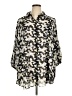 Cato 100% Polyester Animal Print Silver 3/4 Sleeve Blouse Size 18 - 20 - photo 1