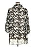 Cato 100% Polyester Animal Print Silver 3/4 Sleeve Blouse Size 18 - 20 - photo 2