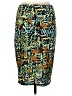 Lularoe Print Teal Casual Skirt Size M - photo 2