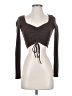 Zara Brown Long Sleeve Top Size S - photo 1