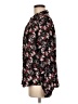 Elle 100% Polyester Floral Black Long Sleeve Blouse Size M - photo 5