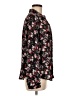Elle 100% Polyester Floral Black Long Sleeve Blouse Size M - photo 4