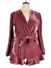 Fraiche Metallic Burgundy Romper Size L - photo 1