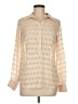 Merona Ivory Long Sleeve Blouse Size M - photo 1