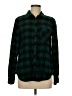 Maurices Plaid Green Long Sleeve Button-Down Shirt Size M - photo 1