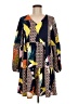 Unbranded Print Yellow Casual Dress Size M - photo 1