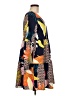 Unbranded Print Yellow Casual Dress Size M - photo 4