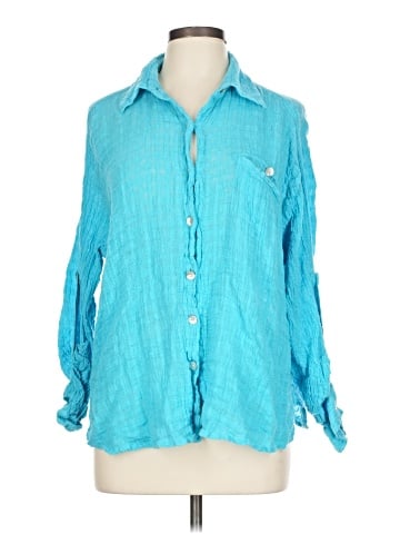 Coldwater Creek 3/4 Sleeve Button-Down Shirt (view 1)