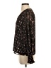CeCe 100% Polyester Black Long Sleeve Blouse Size S - photo 5