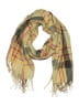 Hayden 100% Acrylic Plaid Yellow Tan Scarf One size - photo 1