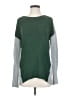Hinge Color Block Green Pullover Sweater Size XS - photo 1