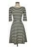Pixley Stripes Black Casual Dress Size XS - photo 1